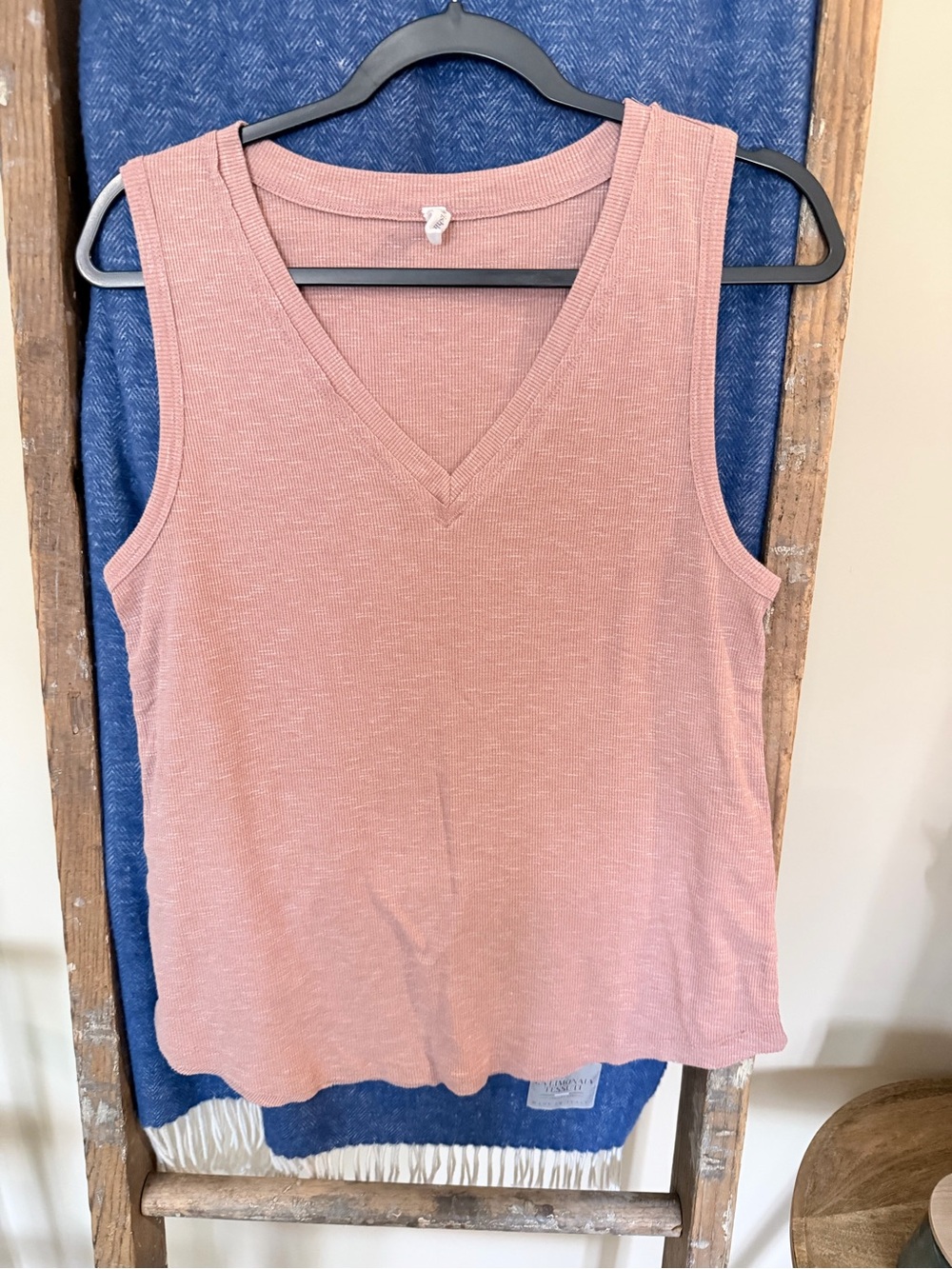 Wishlist Dusty Rose V-Neck Tank Top